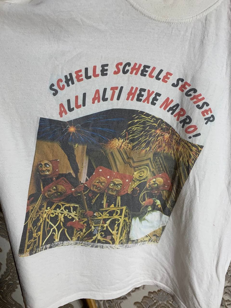 Vintage VERY RARE OFFENBURG HEXENZUNFT BIG LOGO T-SHIRT Y2K 90s SK8 Size US XL / EU 56 / 4 - 4 Thumbnail
