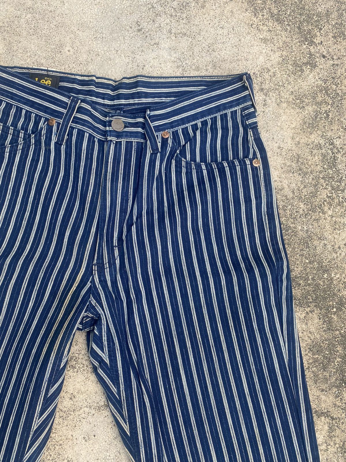 Lee × Vintage Vintage Flare Jeans Lee Hikory Sanforized Shrunk Size US 30 / EU 46 - 9 Thumbnail