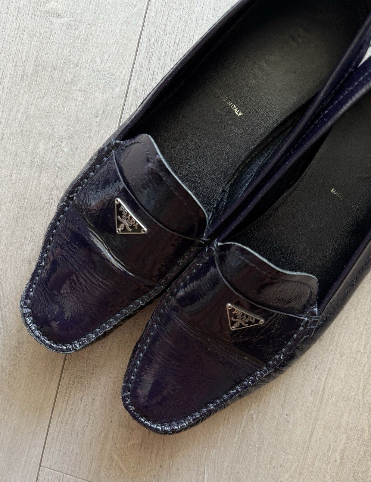 Prada Prada Vintage Purple Patent leather Flats Loafers Size US 10 / IT 40 - 6 Thumbnail