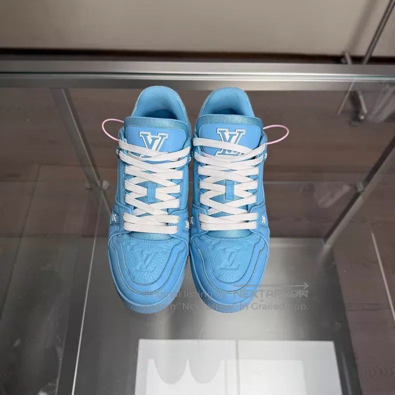 Louis Vuitton Trainer Blue Art Gallery shoes