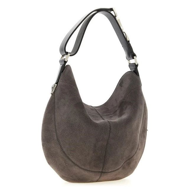 Lemaire Lemaire Quiver Clip Gray Suede Shoulder Bag New & Authentic Size ONE SIZE - 2 Thumbnail