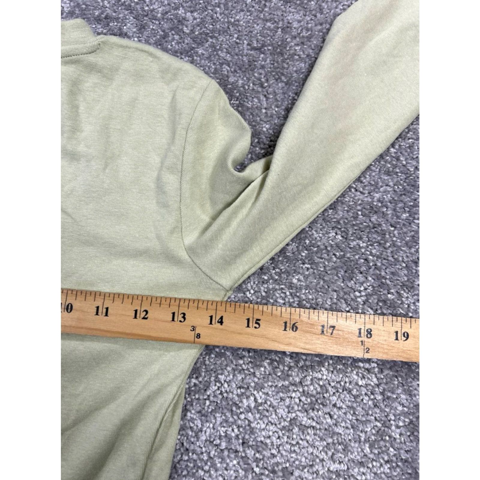 Zara Zara Shirt Womens Medium Green Cotton Blend Knit Crop Top Size M / US 6-8 / IT 42-44 - 6 Thumbnail