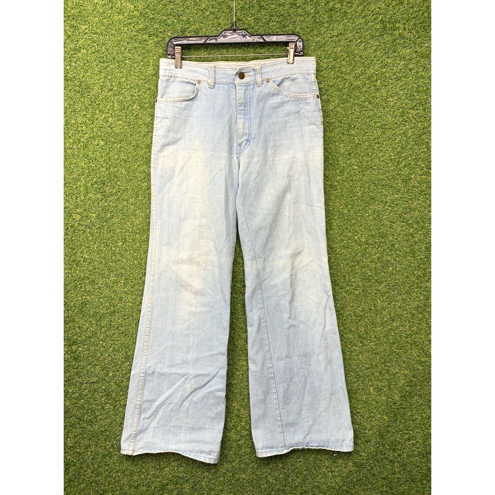 Vintage Wyoming Jeans Mens 33x32 Denim 5-Pocket USA Made Classic Fit Blue Jeans Indigo Size US 33 - 2 Thumbnail