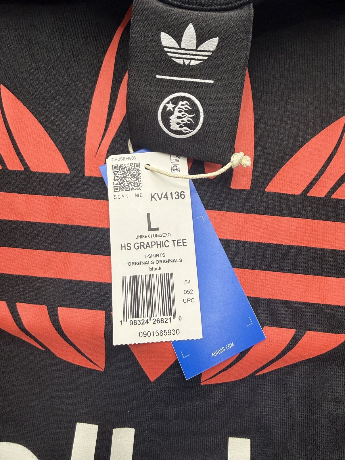 HELLSTAR Hellstar x Adidas T-shirt Size US L / EU 52-54 / 3 - 7 Thumbnail