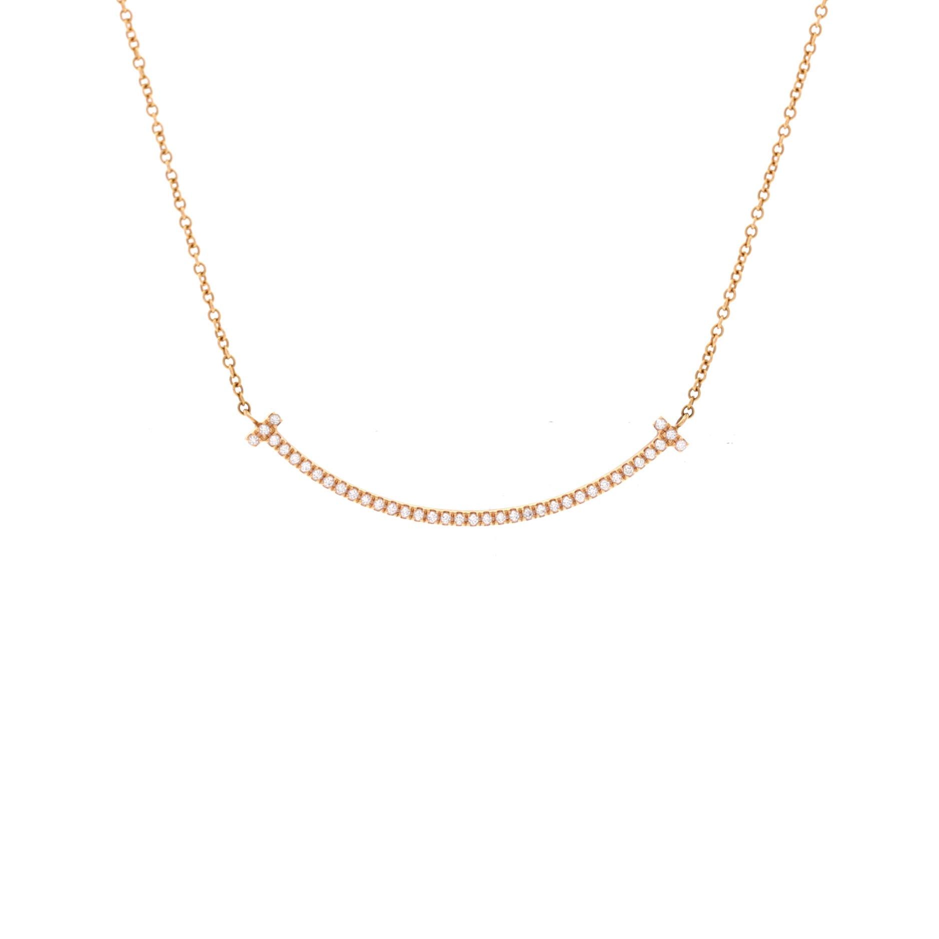 Tiffany & Co. T Smile Pendant Necklace Size ONE SIZE - 1 Thumbnail