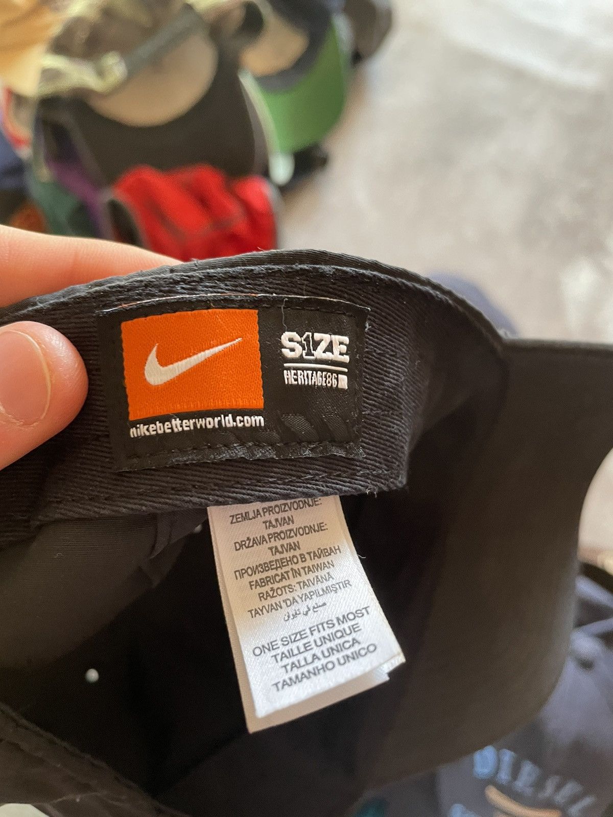 Nike × Vintage Vintage Nike Metal Swoosh Cap Size ONE SIZE - 7 Thumbnail