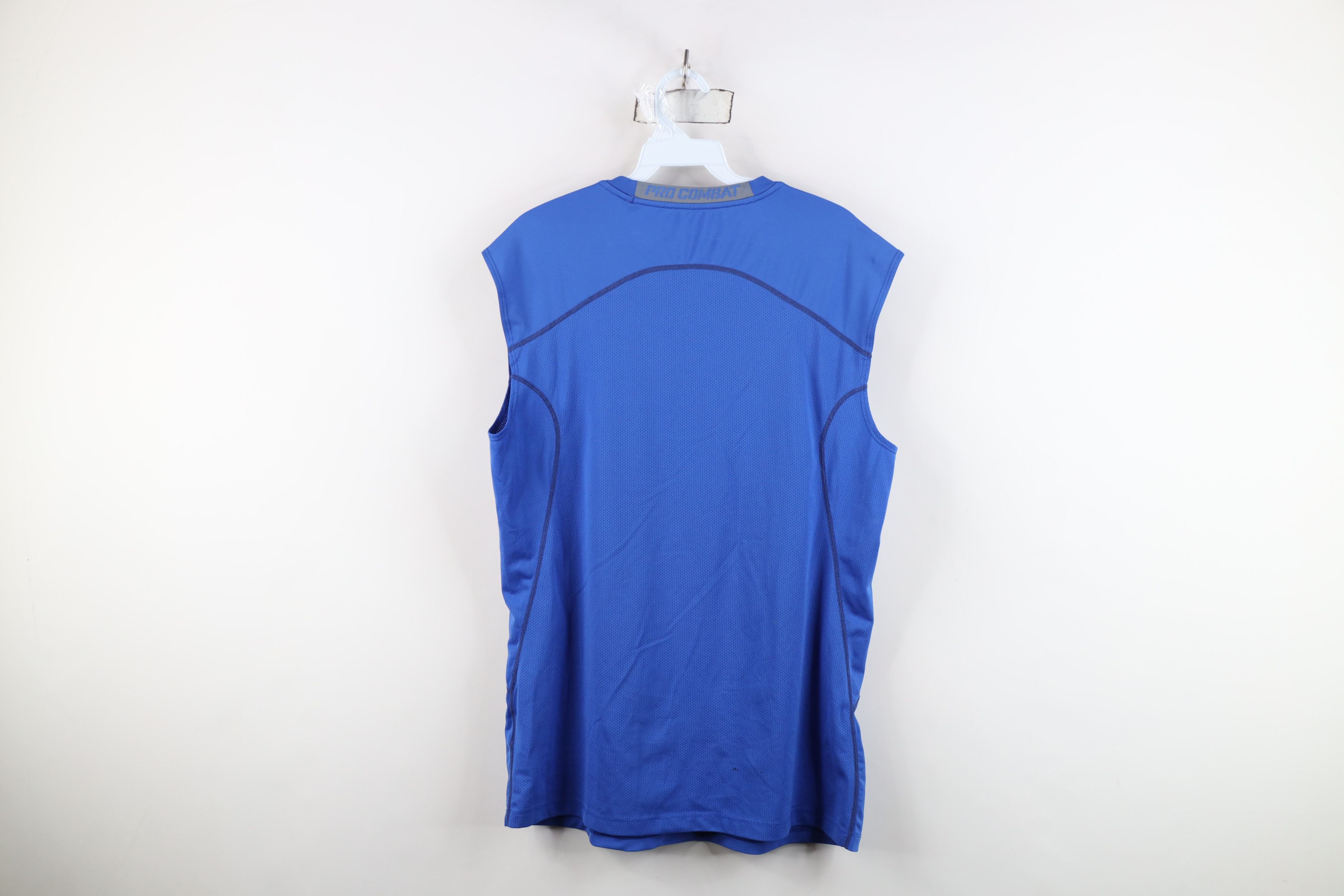 Nike Nike Pro Combat Training Sleeveless Muscle T-Shirt Blue Size US L / EU 52-54 / 3 - 12 Thumbnail