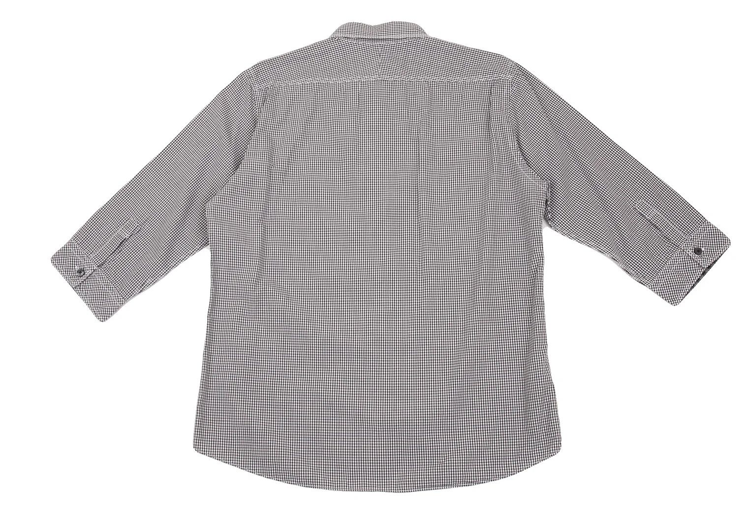 Burberry Gingham Check 3/4 Sleeve Button Down Shirt in Black/White Size US S / EU 44-46 / 1 - 13 Thumbnail