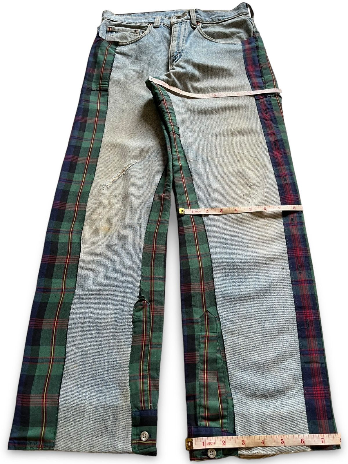 Levi's SALES🔥Vintage 90s Levis 505 Blue Wash Distress Loose Jeans Size US 29 - 13 Thumbnail