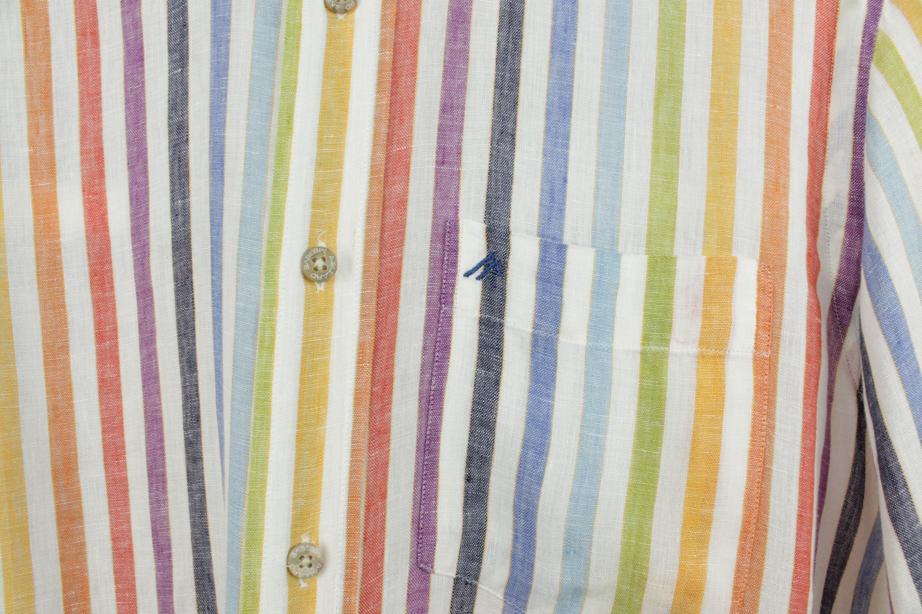 Other AAllard de Megeve Relax Fit Multicolor Linen Shirt Size US M / EU 48-50 / 2 - 8 Thumbnail