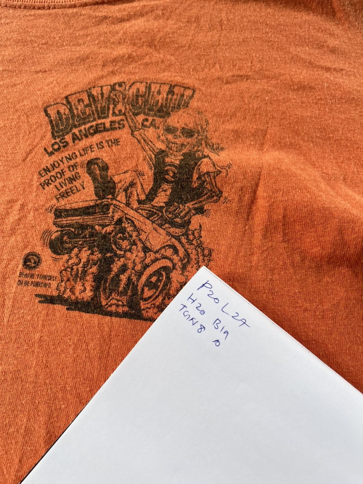 Vintage 🔥Devichu Street custom Skull Motor Backhit Tees Size US M / EU 48-50 / 2 - 8 Thumbnail