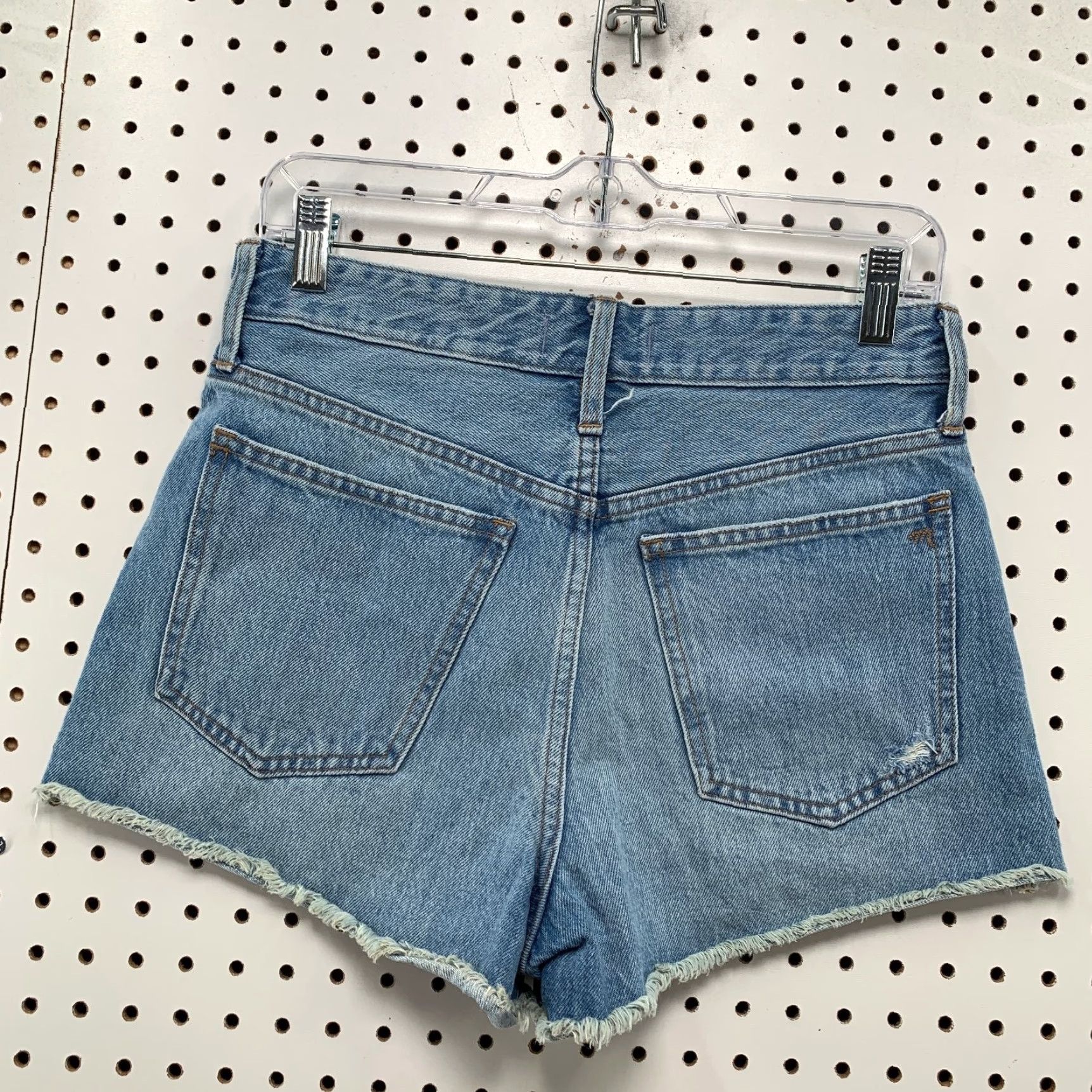 Madewell Madewell Denim Cut Off Shorts Womens 25 Blue Relaxed Fit Distressed 3 in Inseam 30x3 Rock Womens Size 42" / US 20 - 6 Thumbnail
