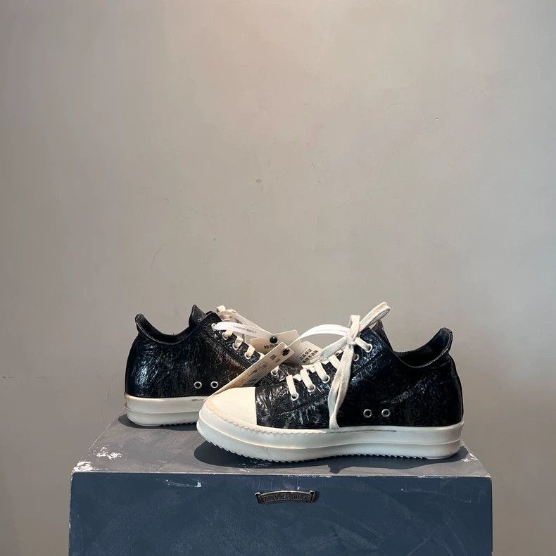 Rick Owens Rick Owens Secondary Line Special Glossy Material Low Top Size US 9.5 / IT 39.5 - 5 Thumbnail