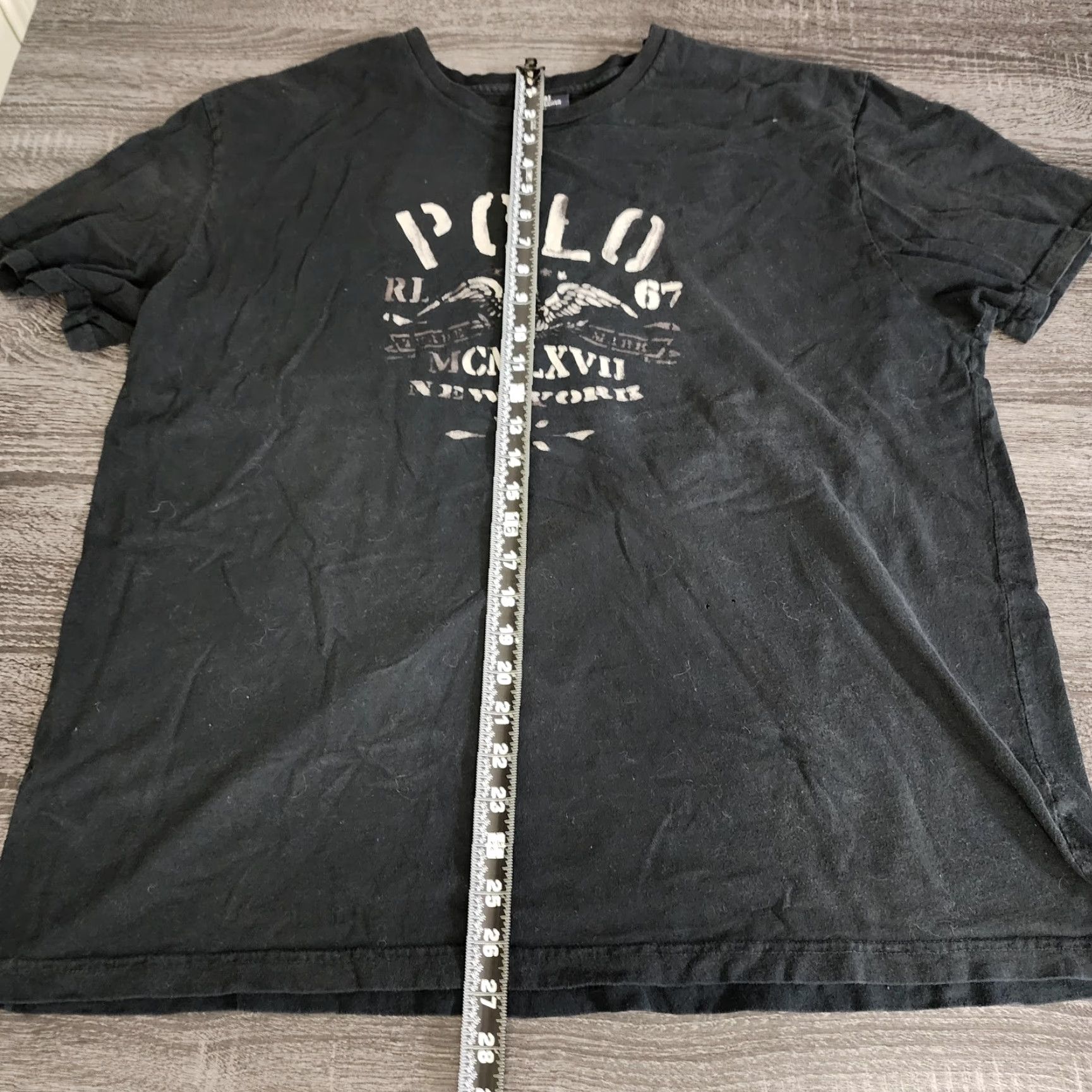 Polo Ralph Lauren VINTAGE Polo Ralph Lauren T-Shirt Men XL Black Grunge Military Skater Y2K RL New York Mens XL Black Grunge Military Skater RL Size US XL / EU 56 / 4 - 6 Thumbnail