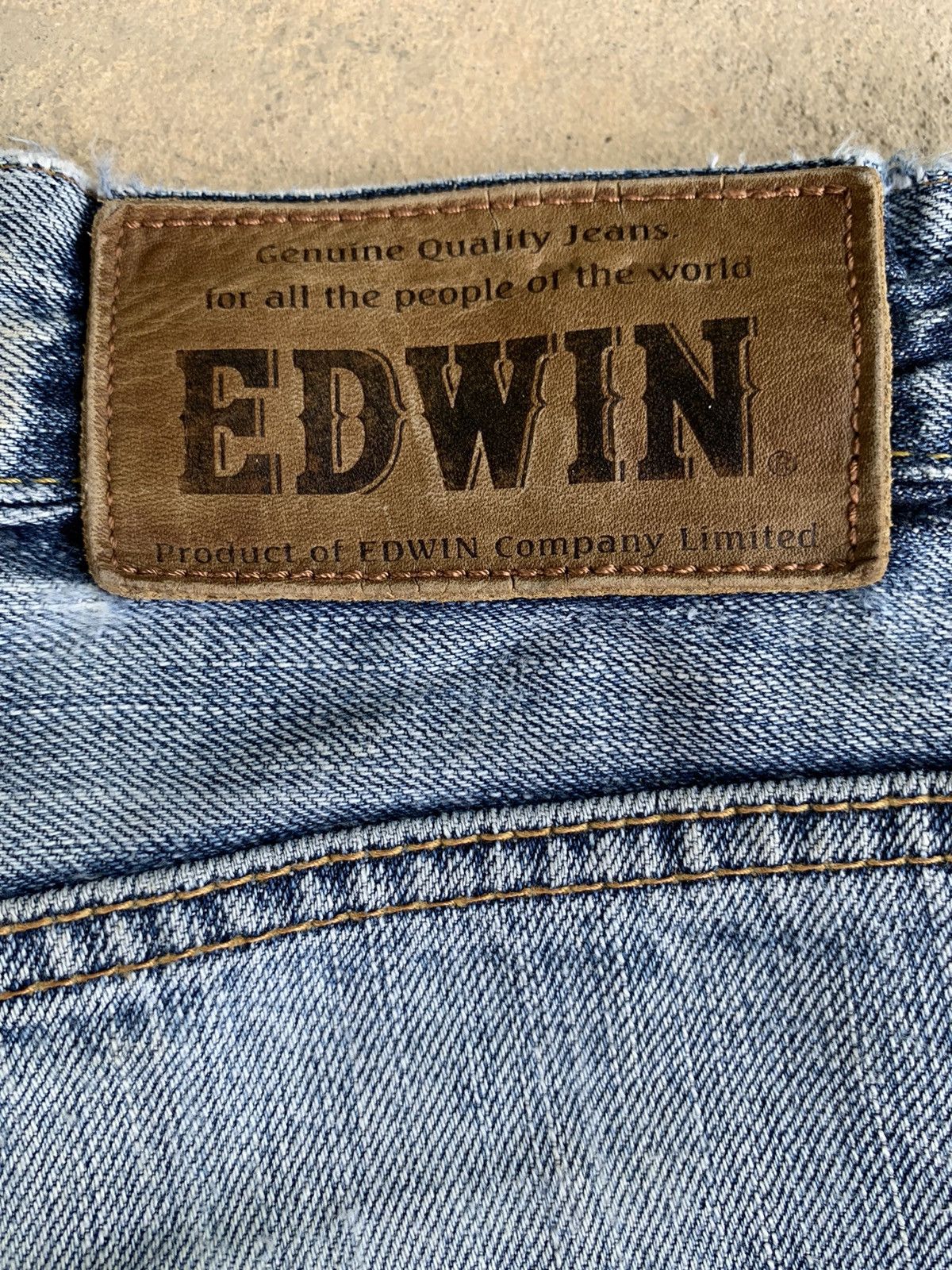 Edwin × Vintage Edwin 505V Selvedge Distressed Denim Size US 37 - 7 Thumbnail