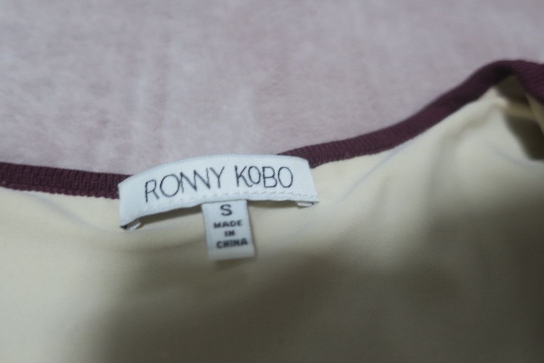 Ronny Kobo Burgundy Pencil Dress Size S / US 4 / IT 40 - 6 Thumbnail