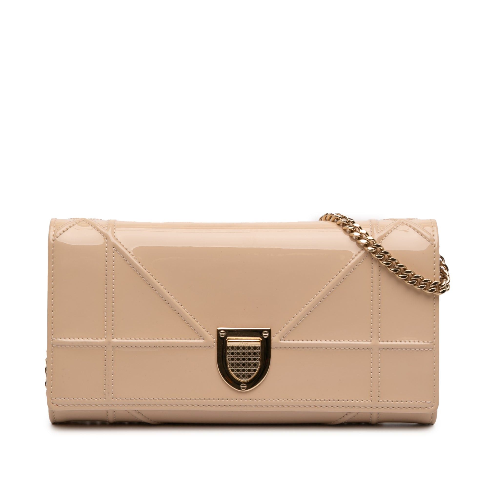 Dior Patent Diorama Wallet On Chain Size ONE SIZE - 1 Thumbnail