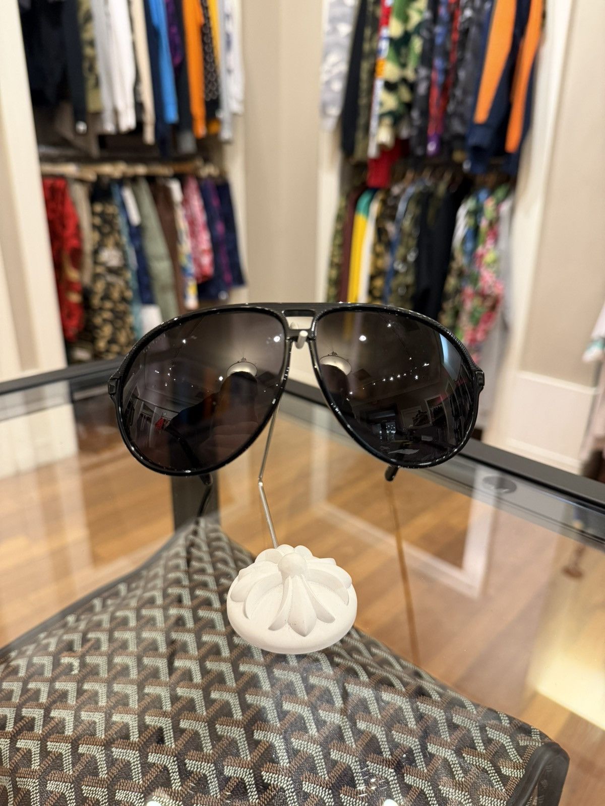 Gucci Gucci GG1622/S Retro Aviator - Black Size ONE SIZE - 3 Thumbnail