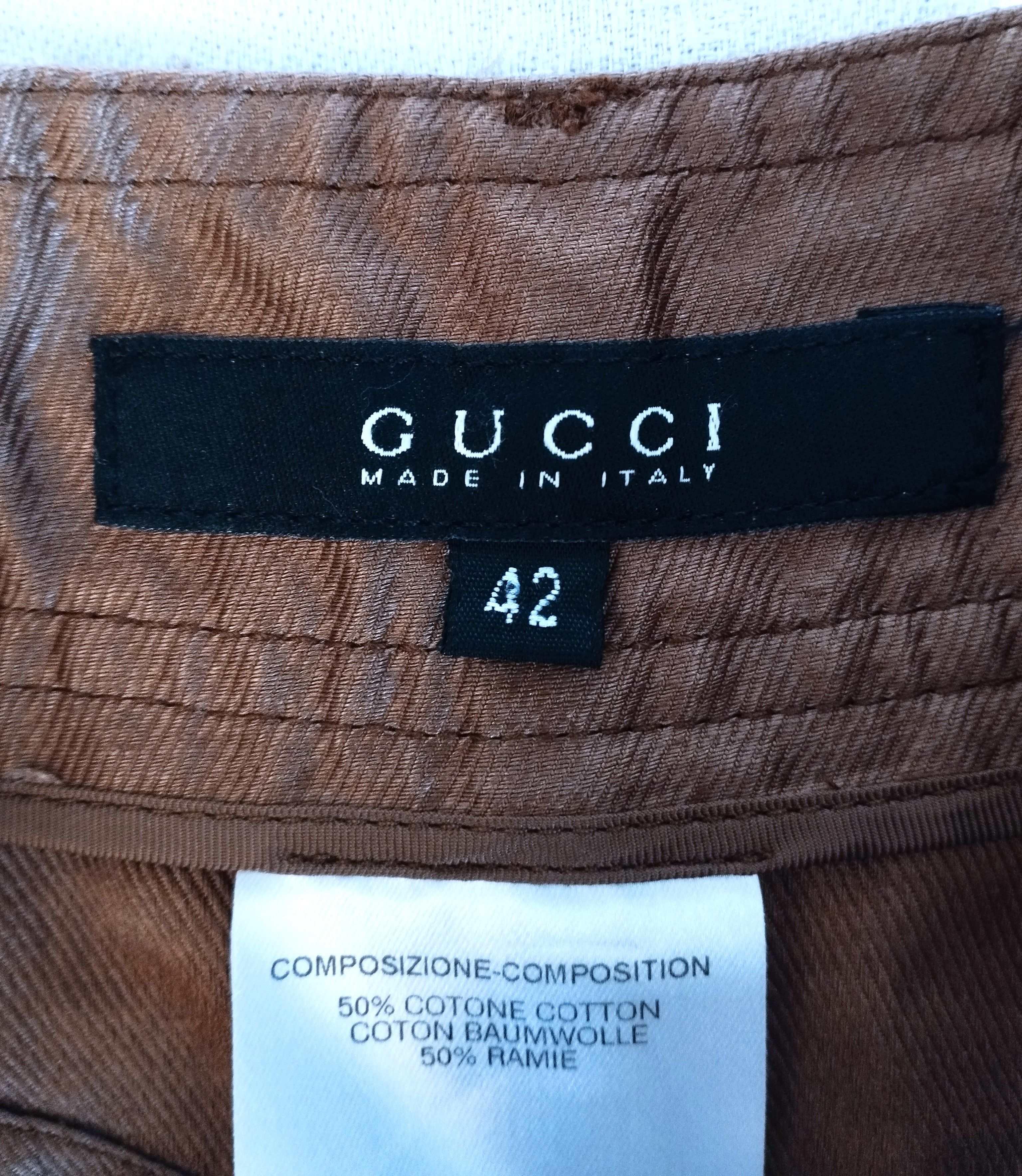 Gucci Gucci Jupe Twill Bronze TL Size 28" / US 6 / IT 42 - 2 Thumbnail