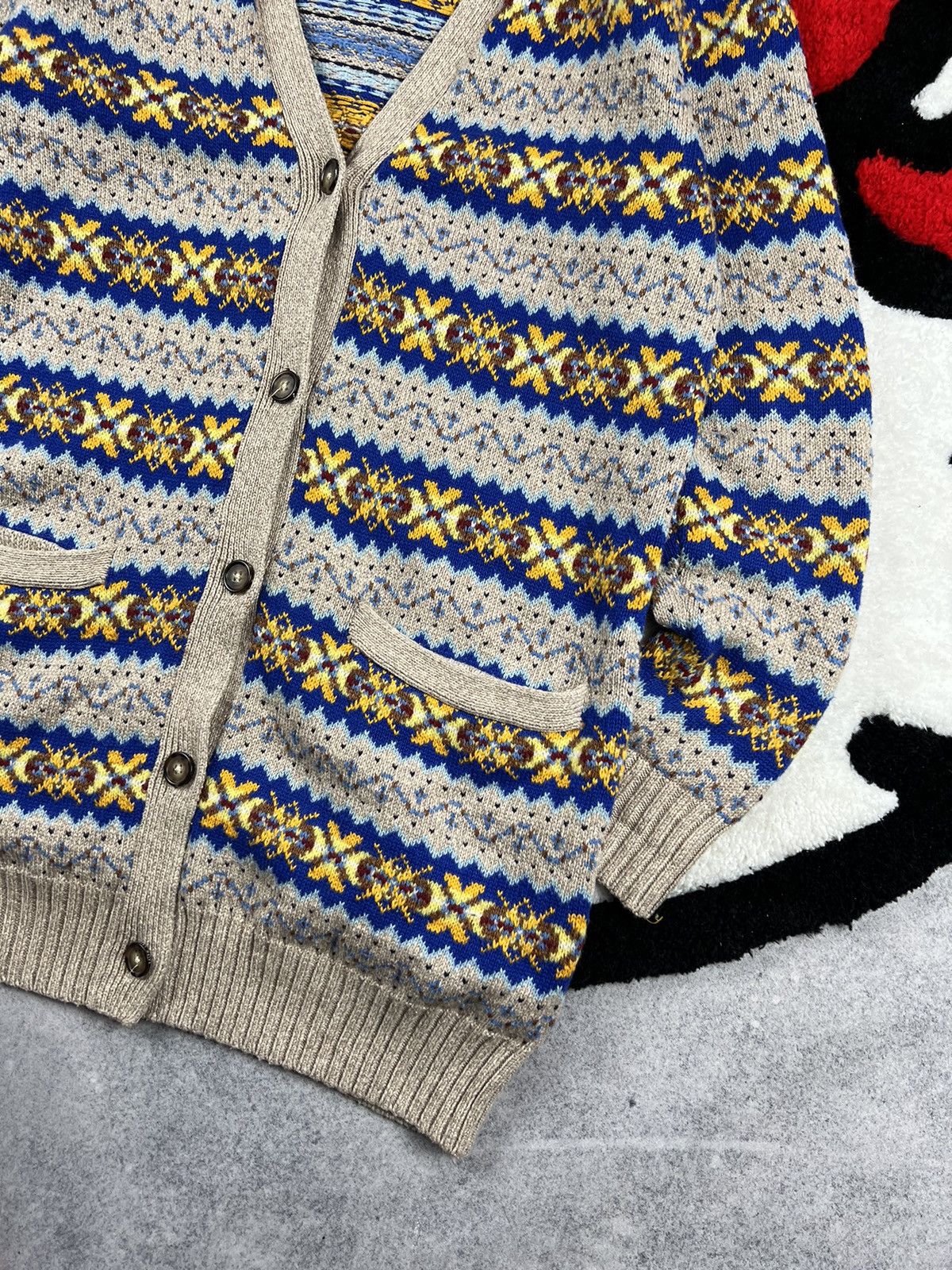 Ralph Lauren Polo Ralph Lauren Fair Isle Avant Gard Cardigan Sweater Size S / US 4 / IT 40 - 7 Thumbnail