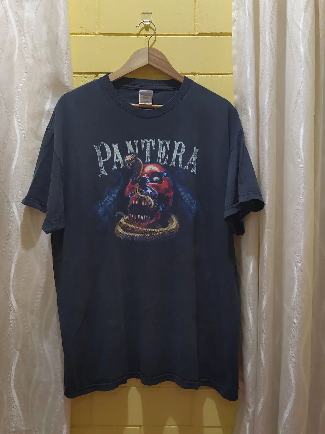 Band Tees Tennessee River Tag Pantera Rock Band Vintage Rare Graphics Size US L / EU 52-54 / 3 - 1 Thumbnail