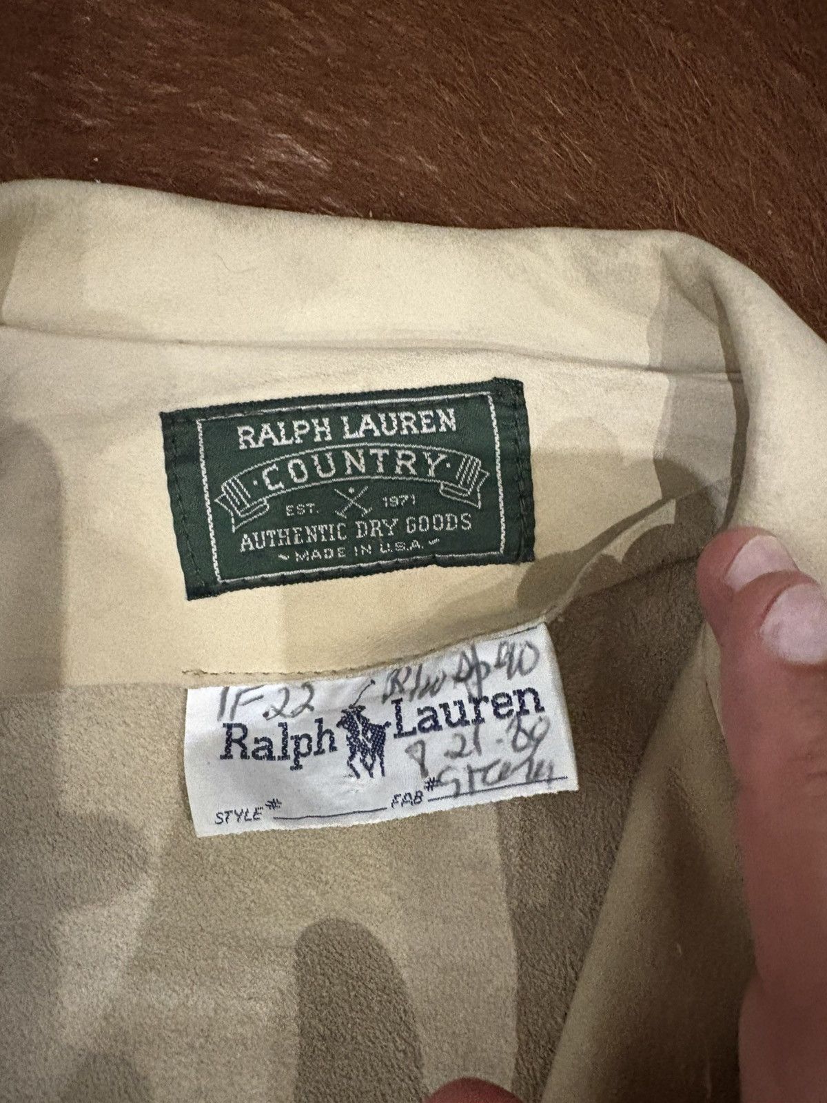 Ralph Lauren Rare Ralph Lauren Country Leather Jacket Size 42R - 5 Thumbnail