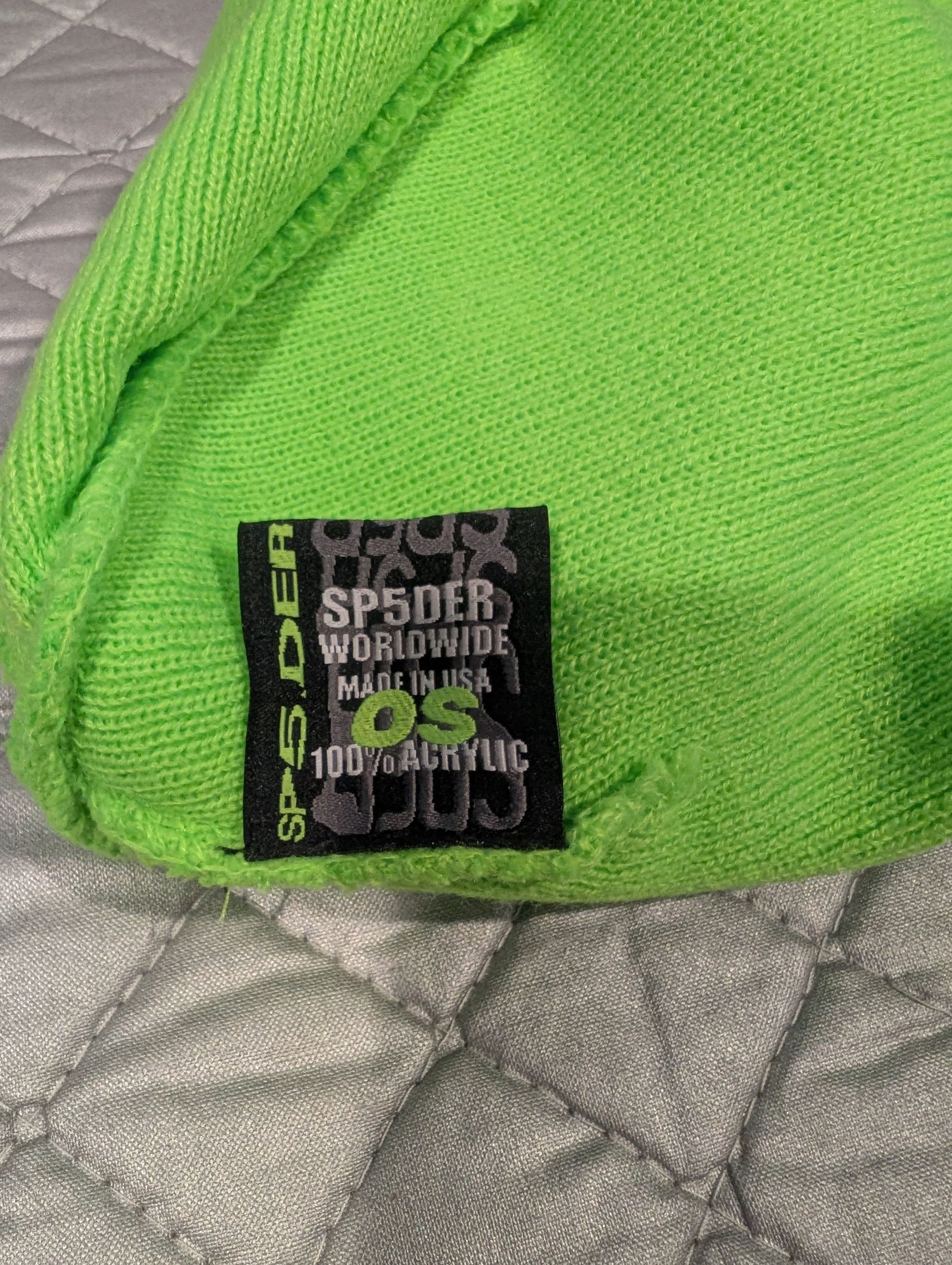 Sp5der Sp5der Web Beanie 'Slime Green' Size ONE SIZE - 4 Thumbnail