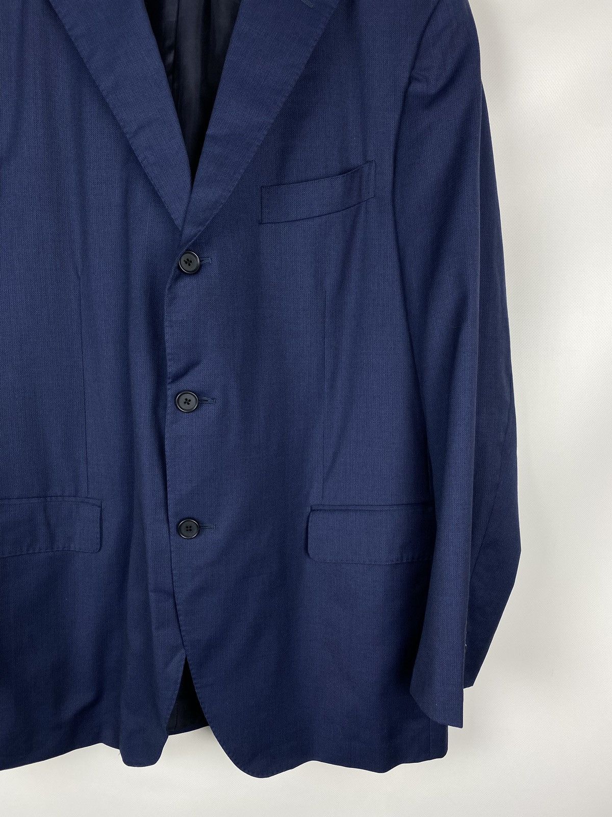 Caruso Caruso Superfine 120’s men’s wool blazer jacket sport coat Size 44R - 6 Thumbnail