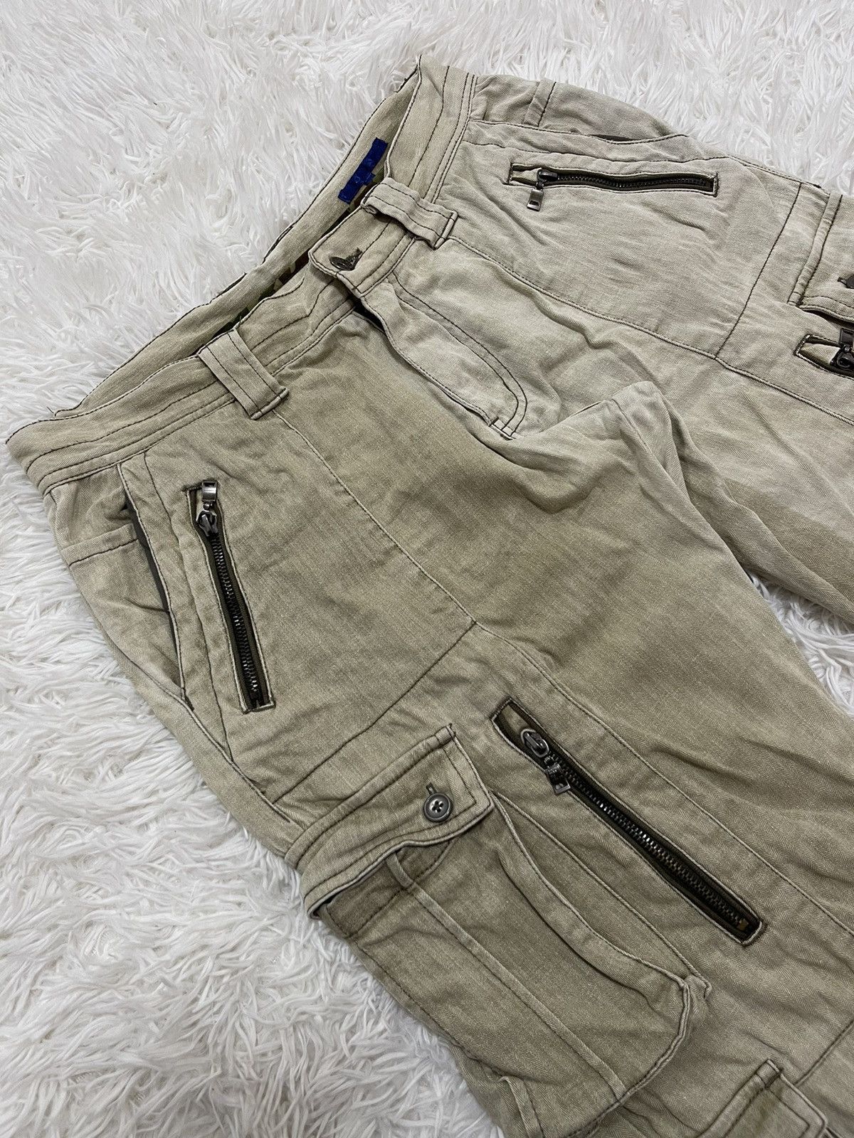 Japanese Brand × semanticdesign Distressed Semantic Design Bleached Flared Leg Pants Size US 32 / EU 48 - 3 Thumbnail