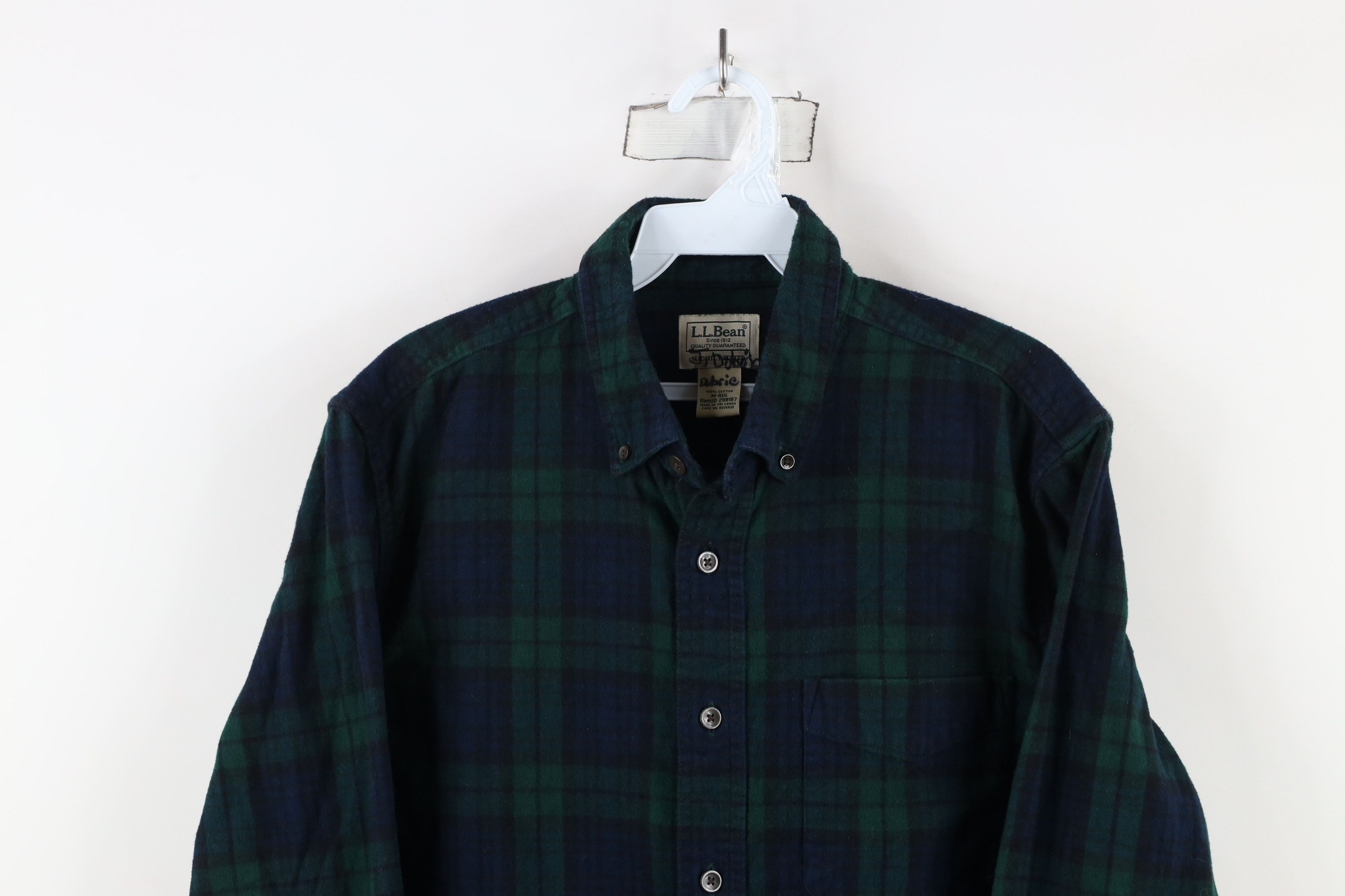 L.L. Bean × Vintage Vintage LL Bean Slightly Fitted Flannel Button Down Shirt Size US M / EU 48-50 / 2 - 2 Thumbnail