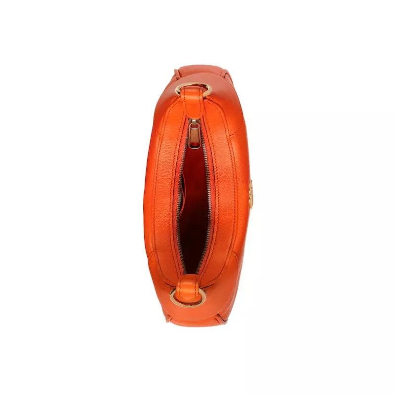 Gucci Gucci Aphrodite Small Orange Soft Leather Shoulder Bag Size ONE SIZE - 5 Thumbnail
