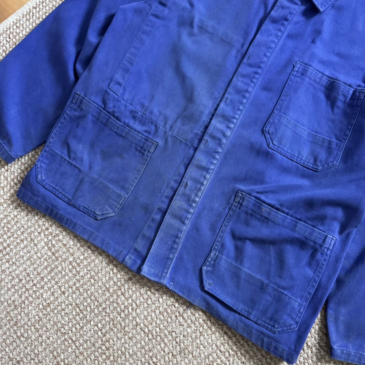 Le Laboureur French worn stained vintage faded works jacket Size US M / EU 48-50 / 2 - 6 Thumbnail