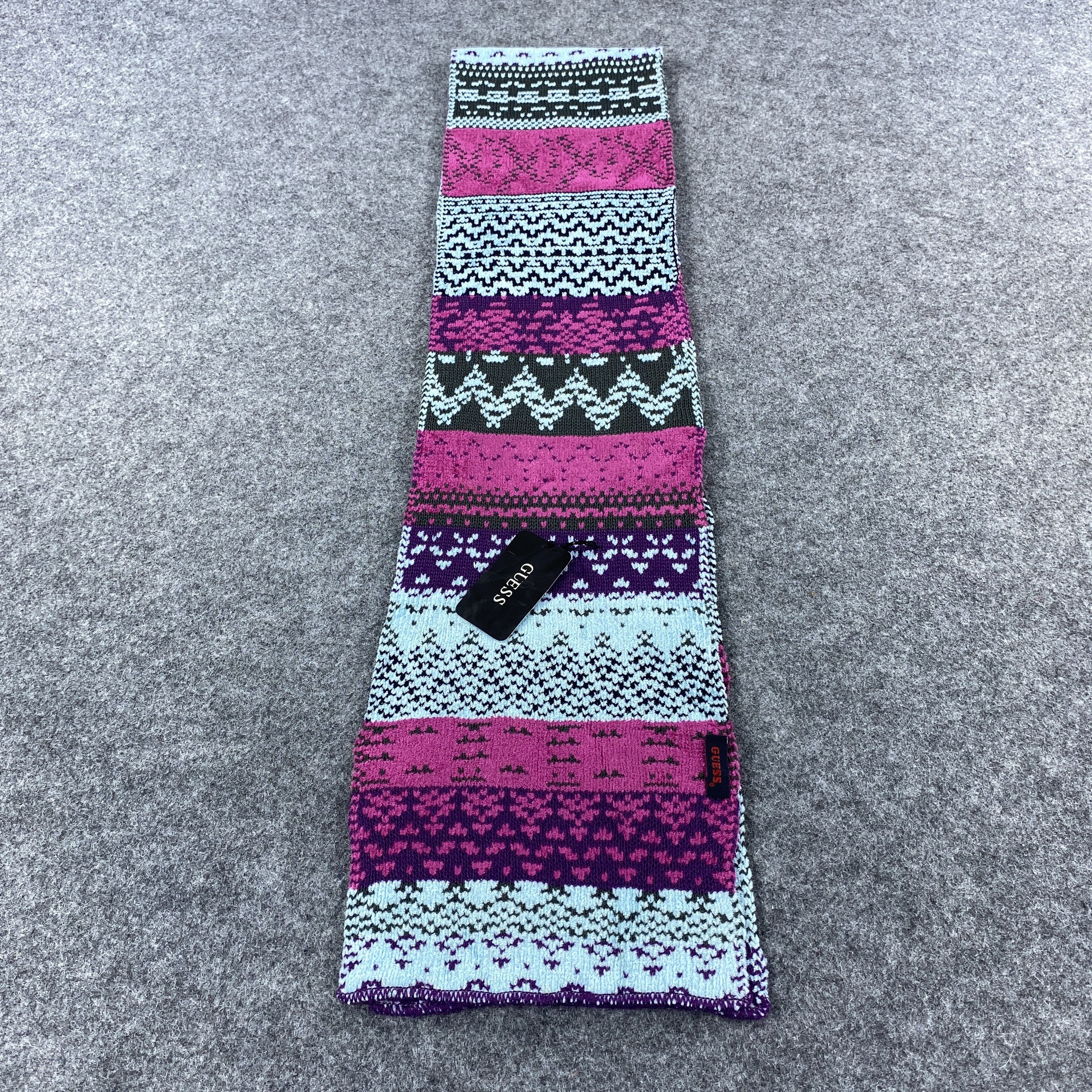 Guess × Vintage GF10447 Guess Scarf Neck Wear Muffler Nova Check Size ONE SIZE - 5 Thumbnail