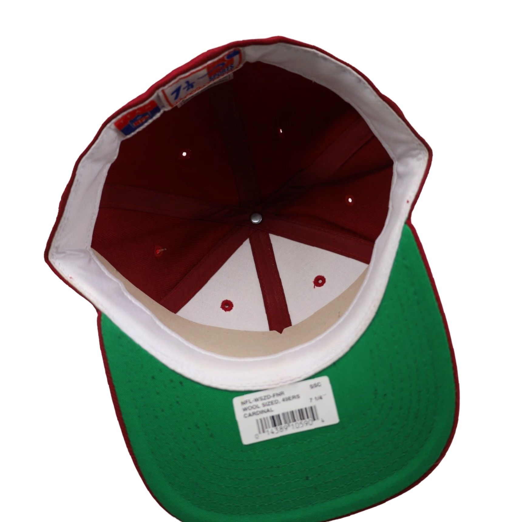 Sports Specialties VINTAGE Sport Specialties San Francisco 49ers Fitted Cap 7 1/4 Red Mens Size ONE SIZE - 5 Thumbnail