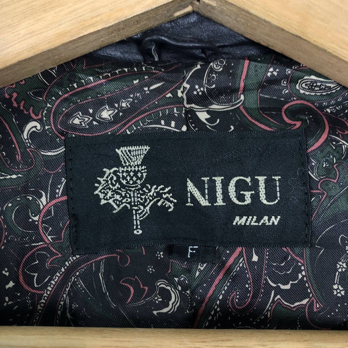 Japanese Brand 🔥VINTAGE CHORE GENUINE LEATHER JACKET NIGU MILAN JAPAN Size US M / EU 48-50 / 2 - 12 Thumbnail