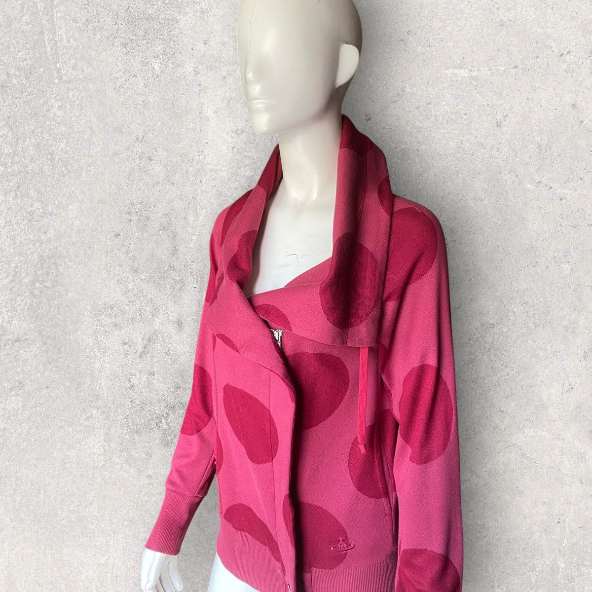 Vivienne Westwood VW Red Polka Dot Jersey Cotton Jacket Size S / US 4 / IT 40 - 3 Thumbnail