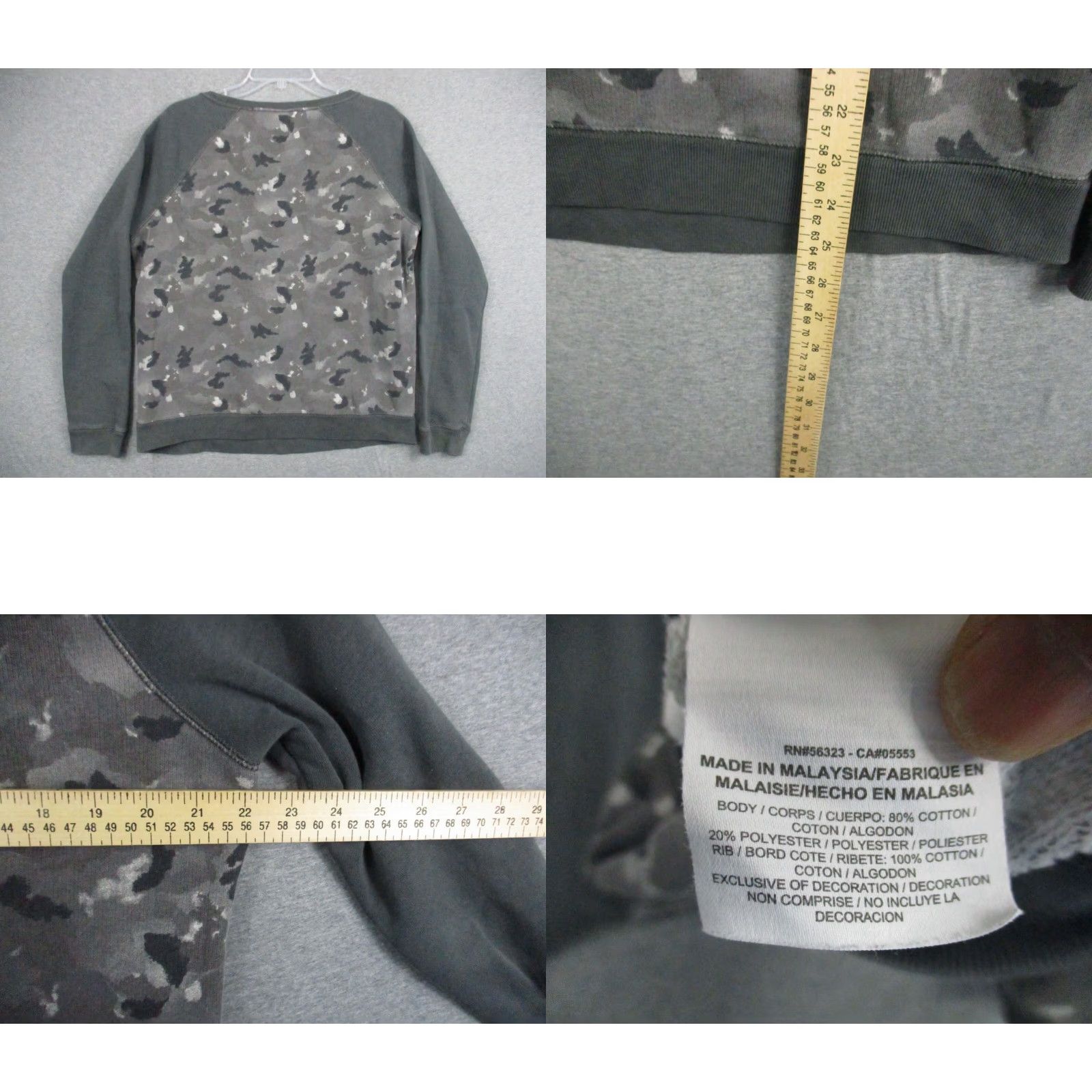 Nike Nike Sweatshirt Women XL Gray Camo Rally Crew Pullover Size XL / US 12-14 / IT 48-50 - 8 Thumbnail