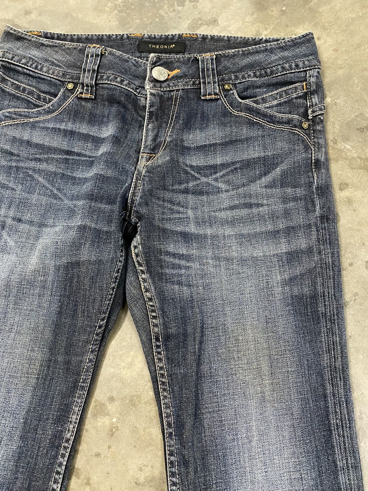 Japanese Brand Flare Jeans Mud Rusty Japan Theoria Stretch Denim @288 Size US 30 / EU 46 - 9 Thumbnail