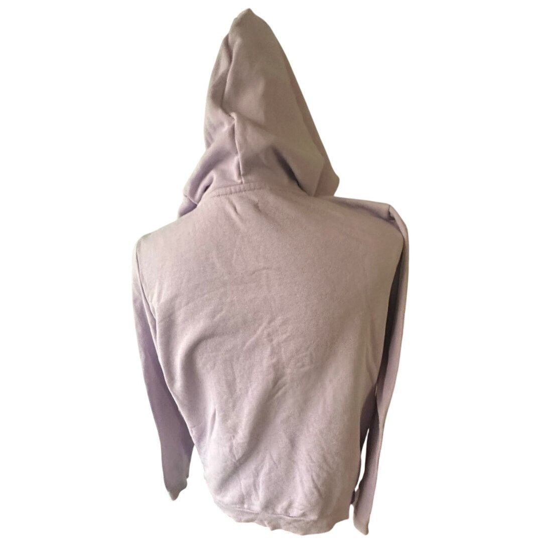 Guess Guess Purple Full-Zip Hoodie Sequin Logo Sleeve Size L / US 10 / IT 46 - 4 Thumbnail