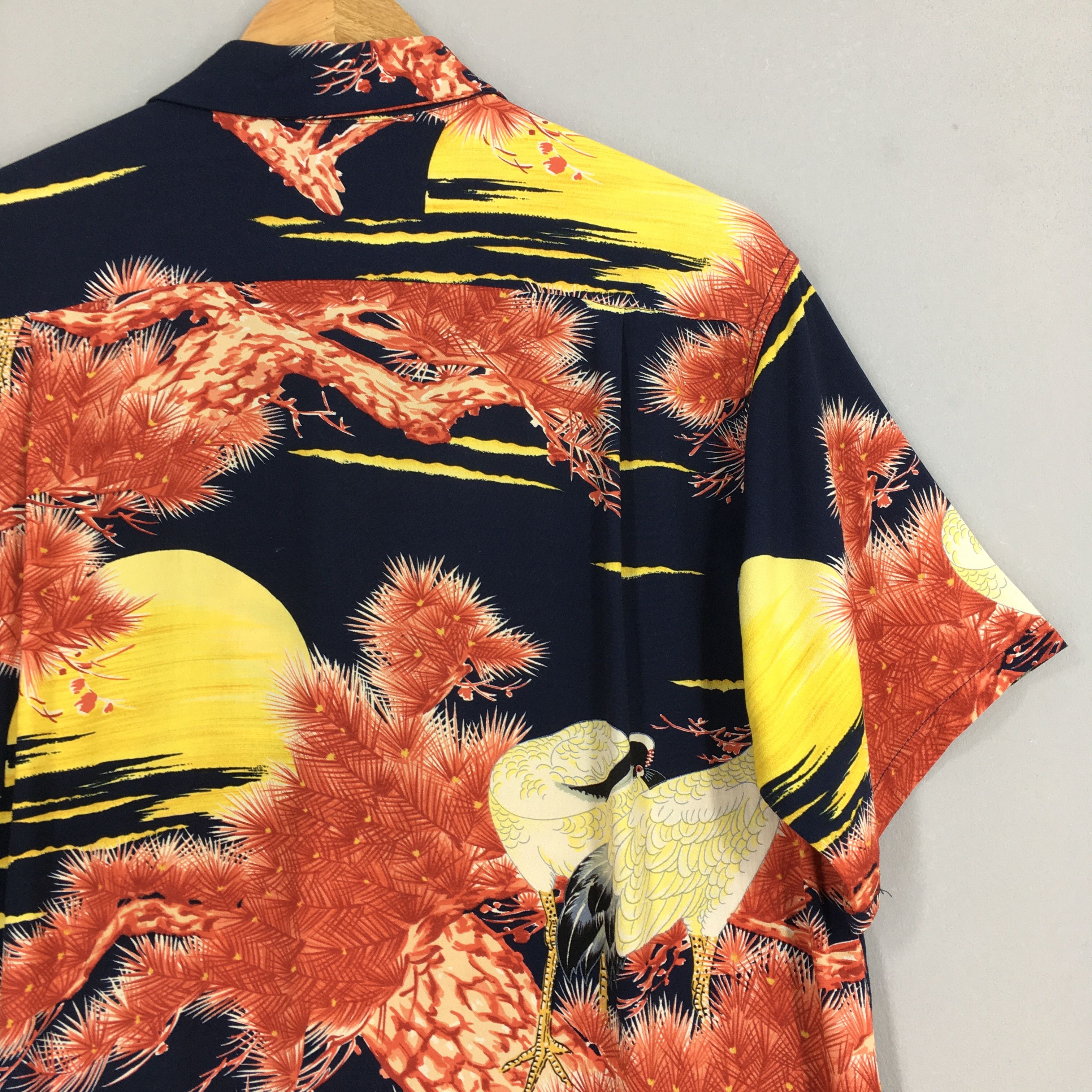 Sun Surf Hawaiian Japanese Sun Surf Toyo Phoenix Bird Rayon Shirt Size US M / EU 48-50 / 2 - 8 Thumbnail