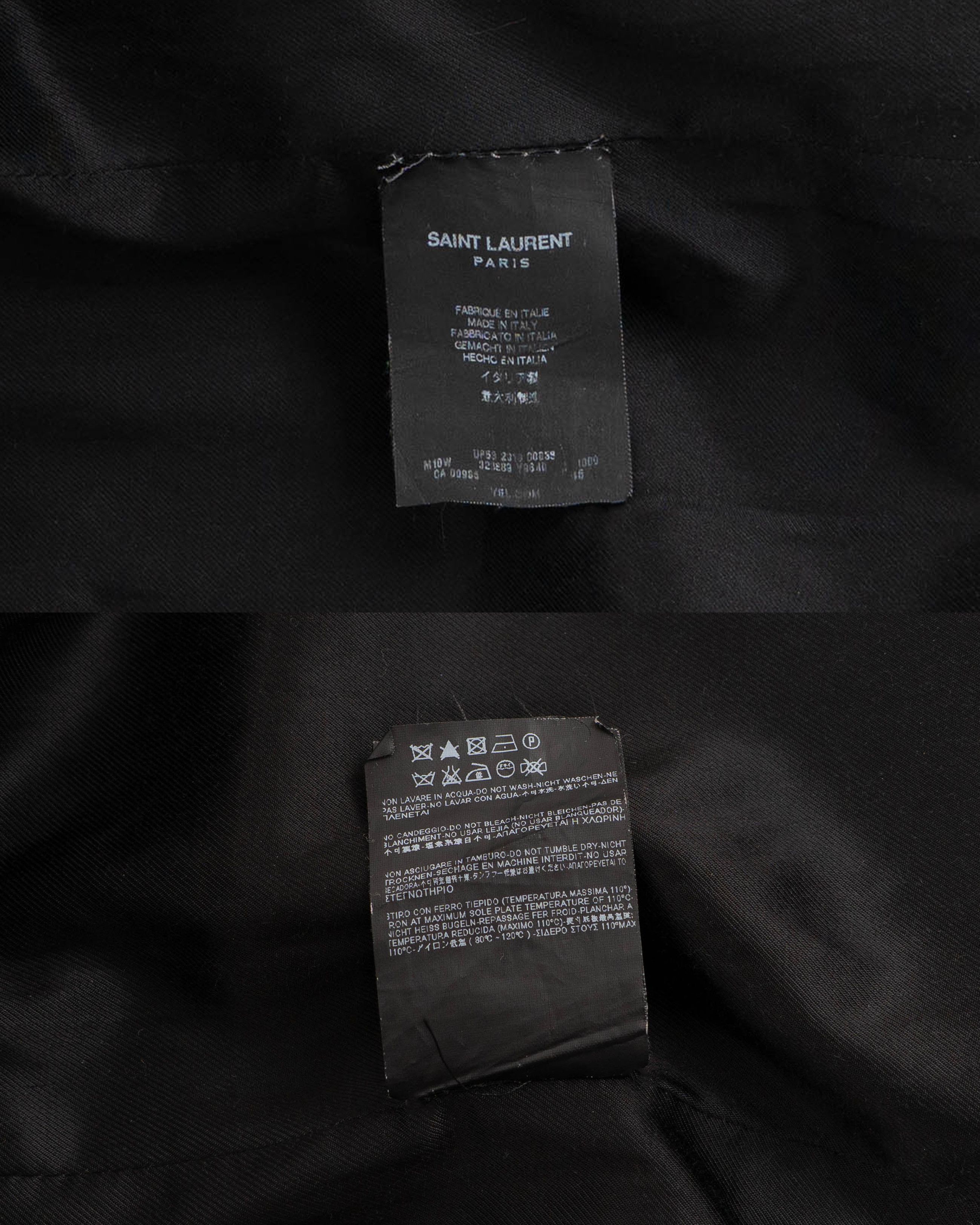 Saint Laurent Paris Wool Military Coat (FW13) Size US S / EU 44-46 / 1 - 10 Thumbnail