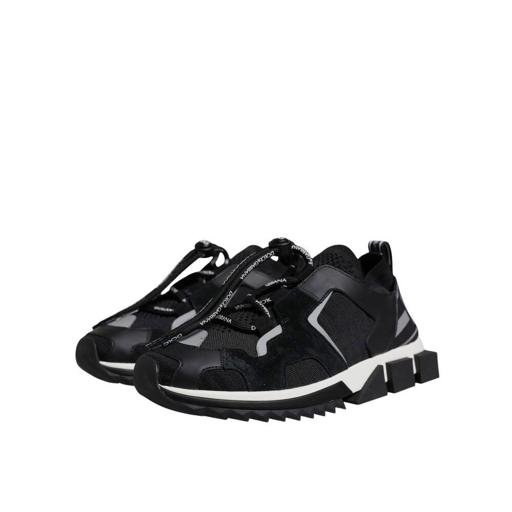 Dolce & Gabbana Dolce & Gabbana Black Mesh Sorrento Trekking Sneakers Shoes Size US 9 / IT 39 - 3 Thumbnail