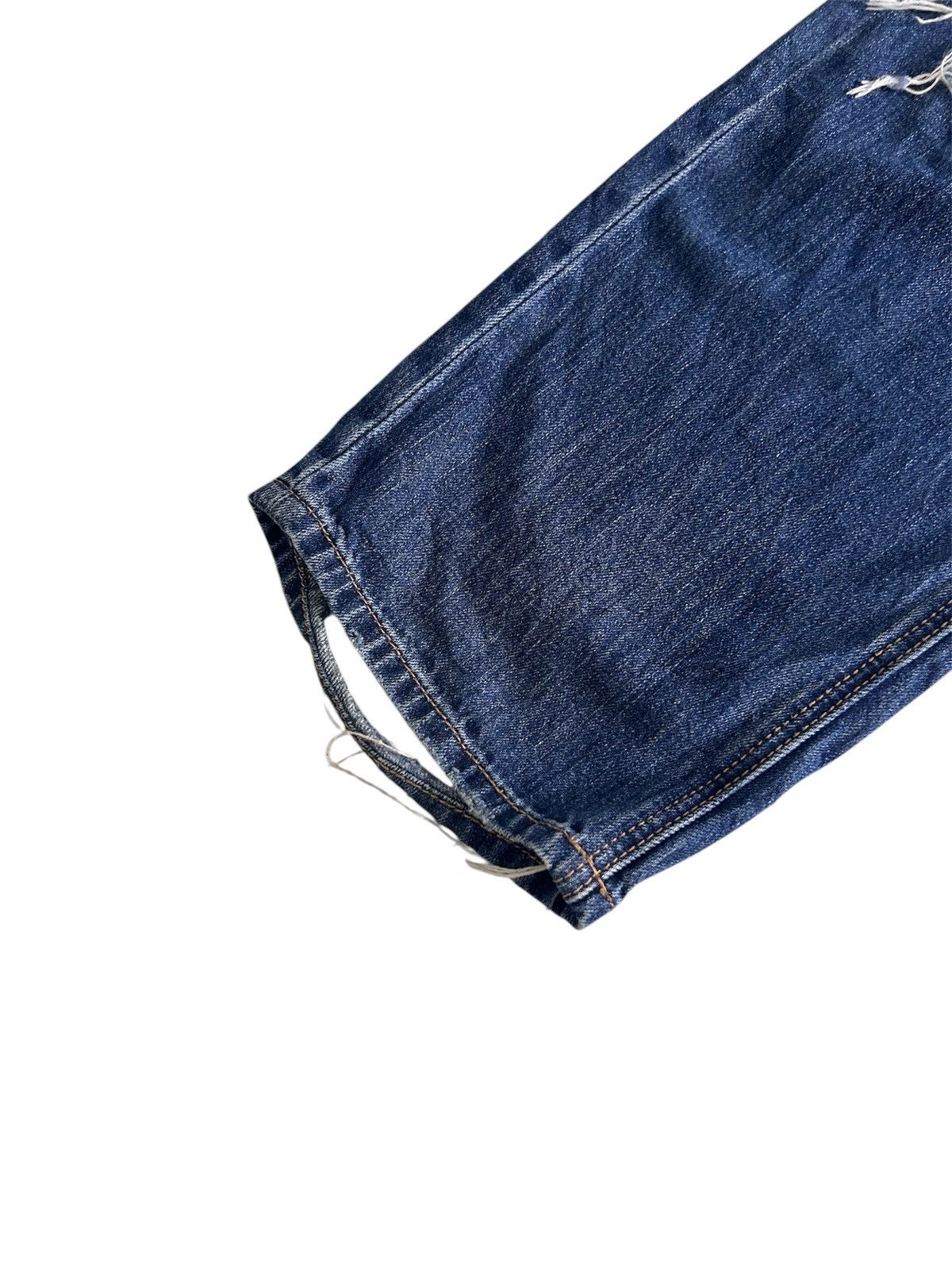 Japanese Brand × Vintage 💥Vintage Japanese Denim Ripped Jeans Size US 37 - 10 Thumbnail