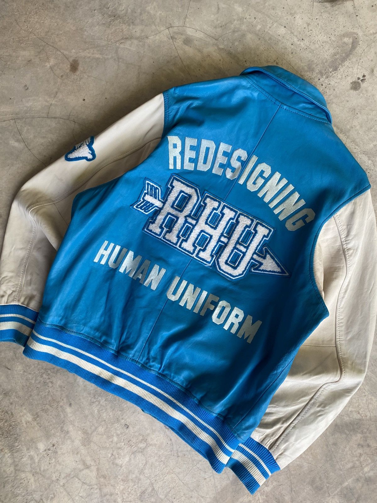 Rhude Zara Rhuigi Varsity Leather Jacket Size US M / EU 48-50 / 2 - 19 Thumbnail