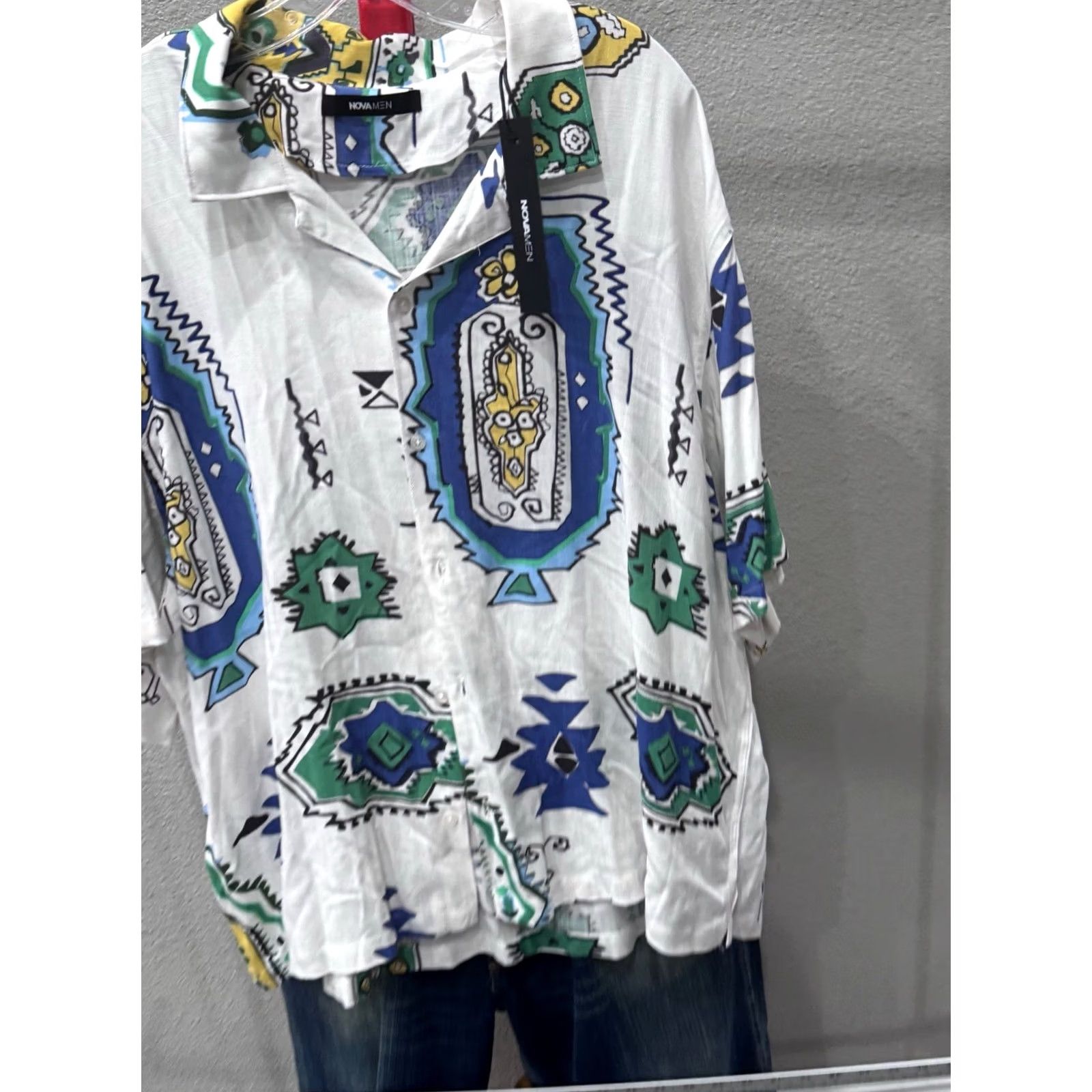 Fashion Nova NWT Fashion Nova Beaches Calling Shirt 2XL XXL Long Sleeve Button Up Shirt Mens Multicolor Size US XXL / EU 58 / 5 - 3 Thumbnail