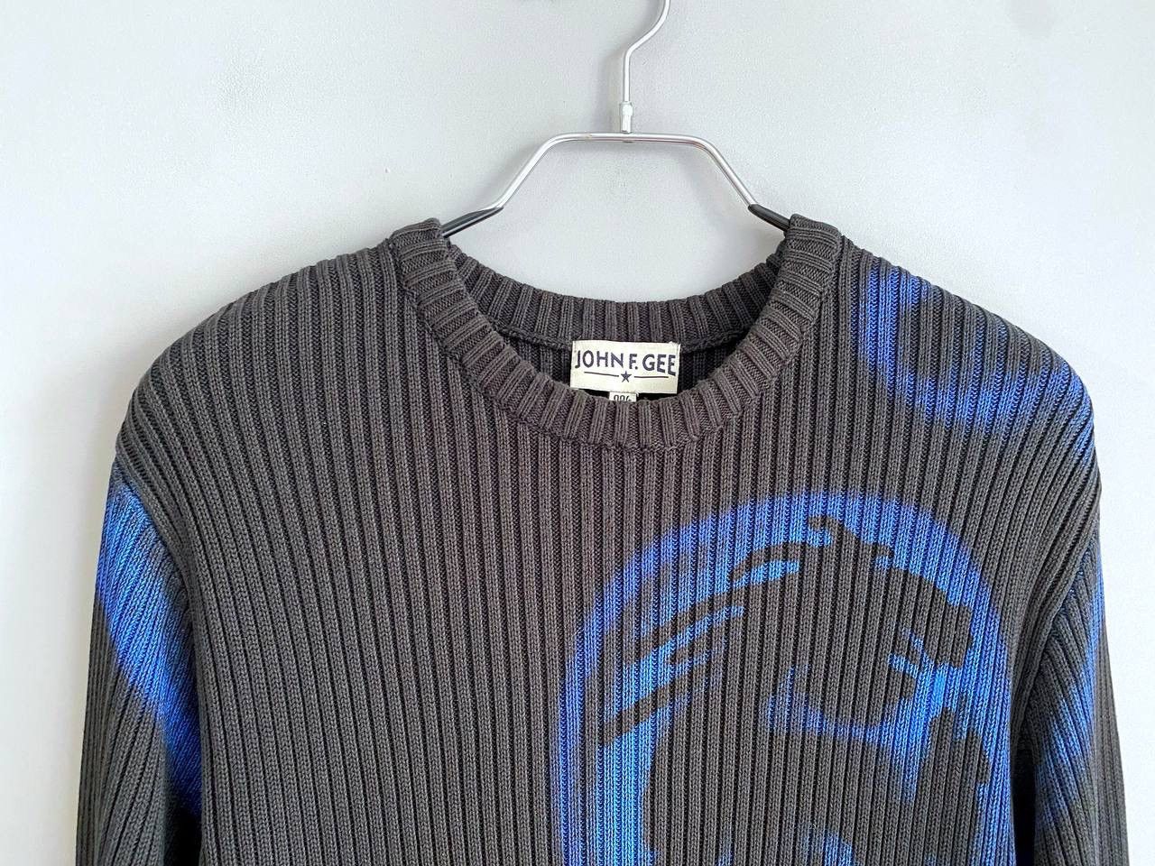 Vintage Vintage John F. GEE Avant Garde Sweater Y2K Dragon Print, M Size US M / EU 48-50 / 2 - 6 Thumbnail