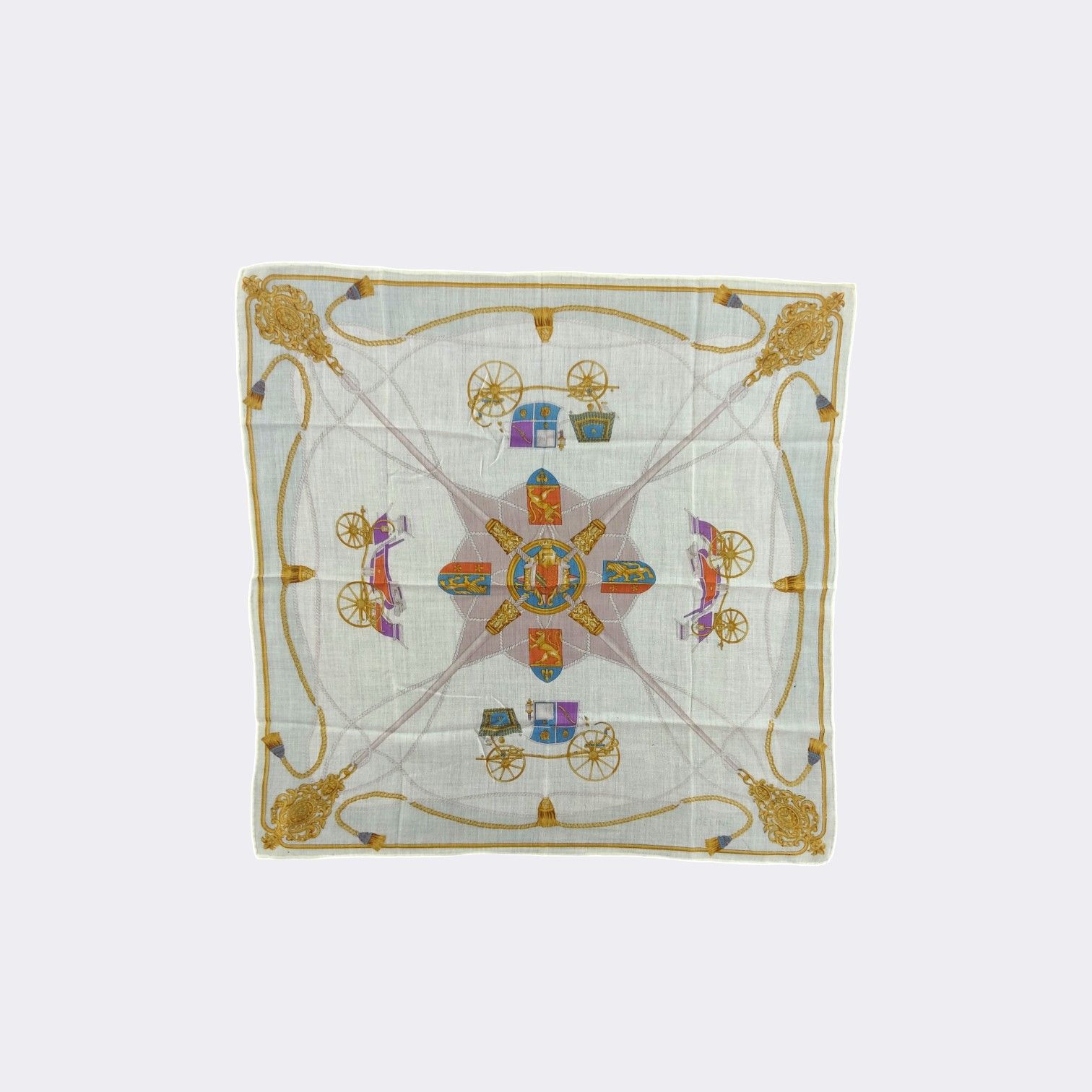 Celine × Vintage Vintage Celine Handkerchief Neckerchief Bandana H117I Size ONE SIZE - 2 Thumbnail