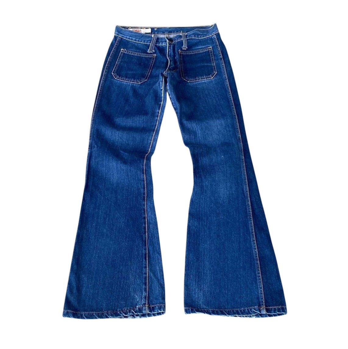 Big John FLARED🔥VINTAGE BIGJOHN BUSHPANT BOOTCUT W29" ZIP TALON Size US 29 - 15 Thumbnail