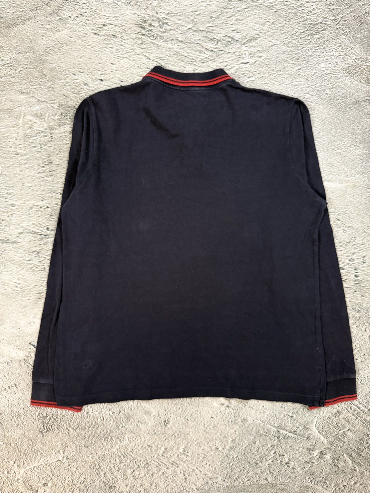 Moncler Moncler Polo Shirt navy blue long sleeve T-shirt logo Size US XXL / EU 58 / 5 - 4 Thumbnail