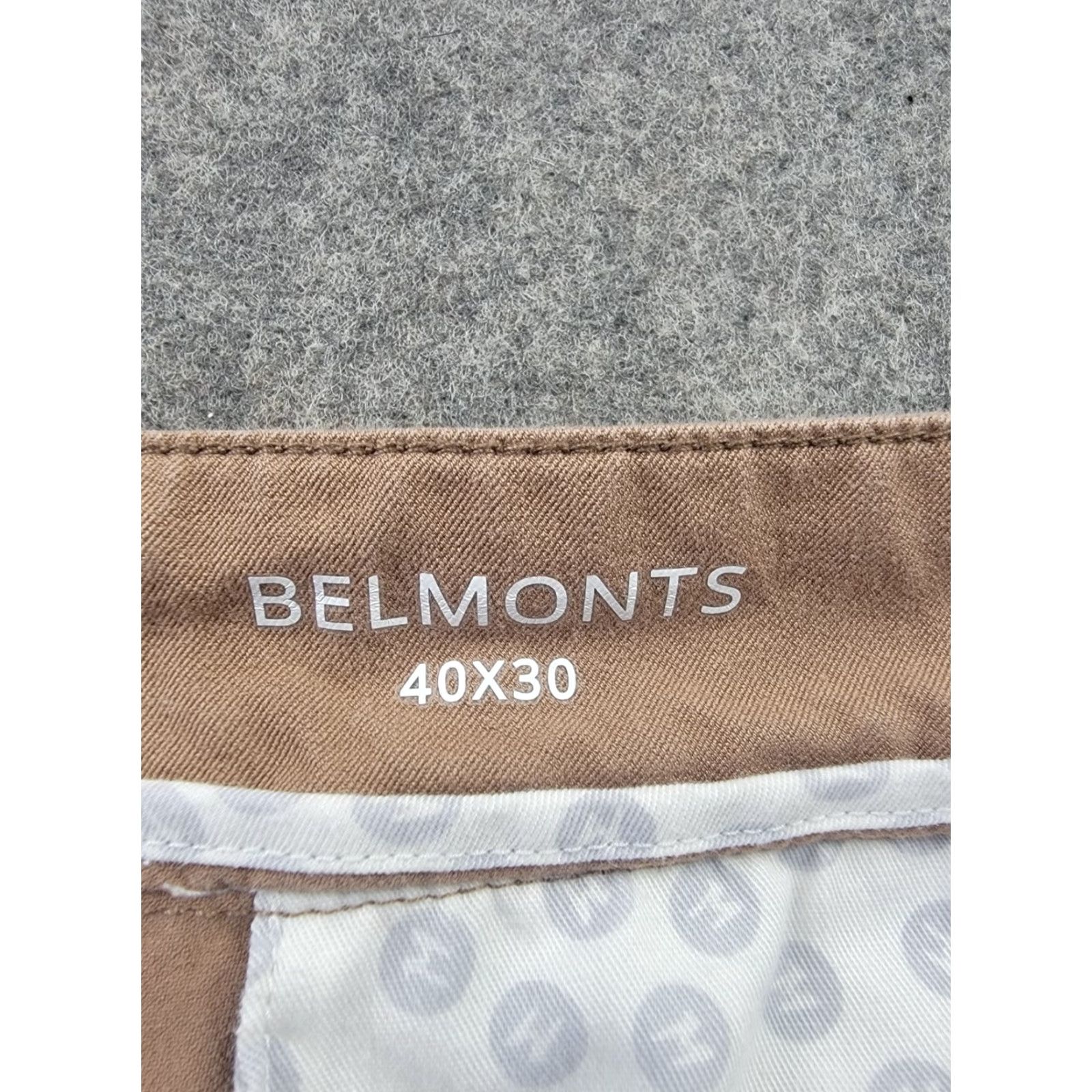 Vintage Mugsy Belmonts Pants Mens 40x30 Brown Stretch Casual Chino Pant Shirt? Size US 40 / EU 56 - 4 Thumbnail